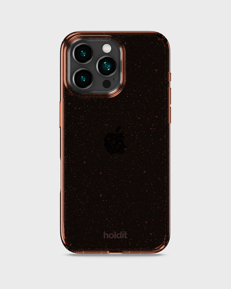 Phone Case Glitter Amber iPhone 16 Pro