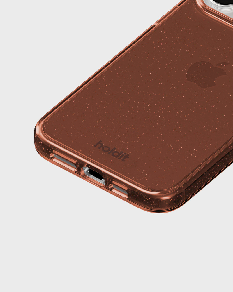 Phone Case Glitter Amber iPhone 16 Pro