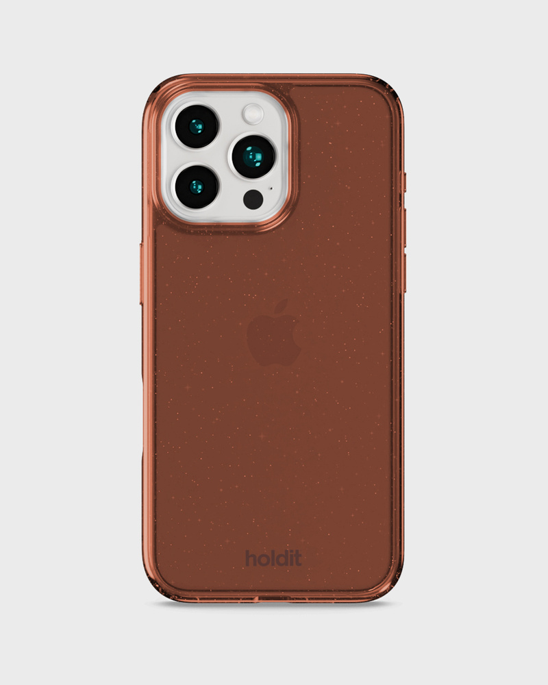 Phone Case Glitter Amber iPhone 16 Pro