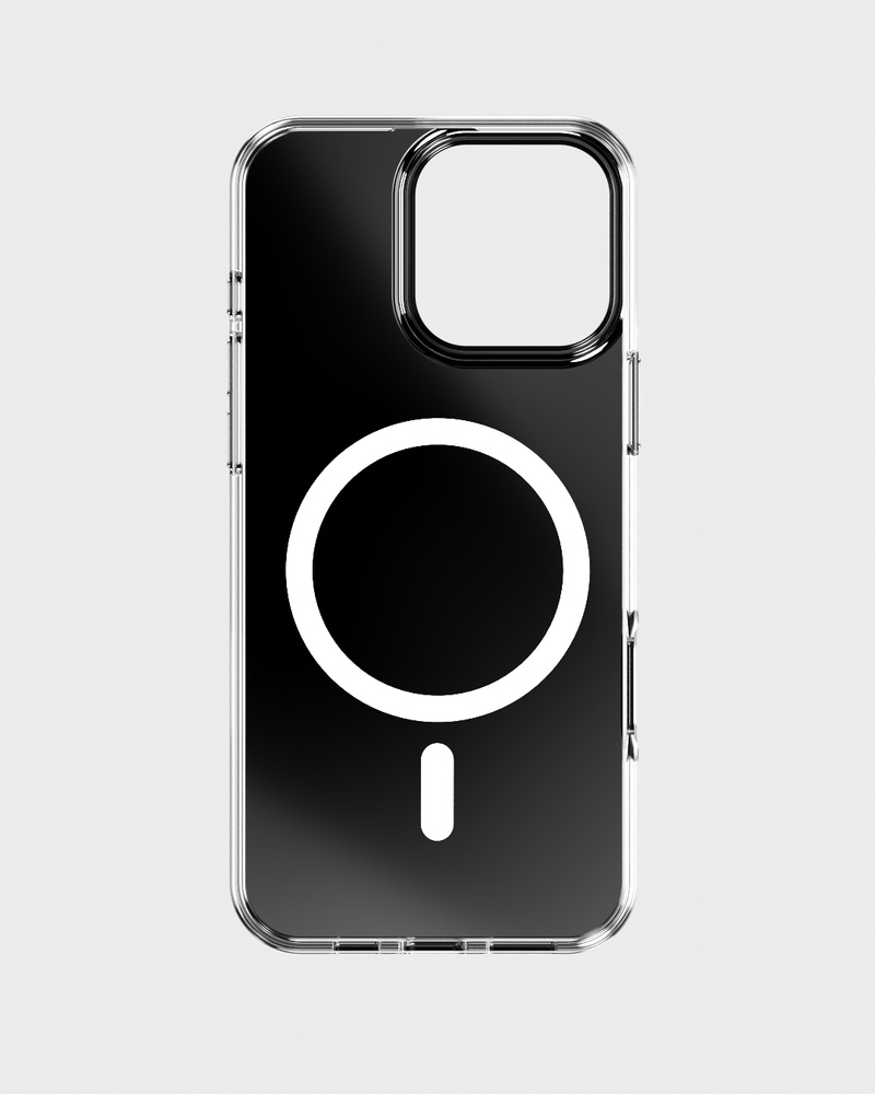 Phone Case Mirror Magsafe Compatible Black iPhone 16 Pro Max