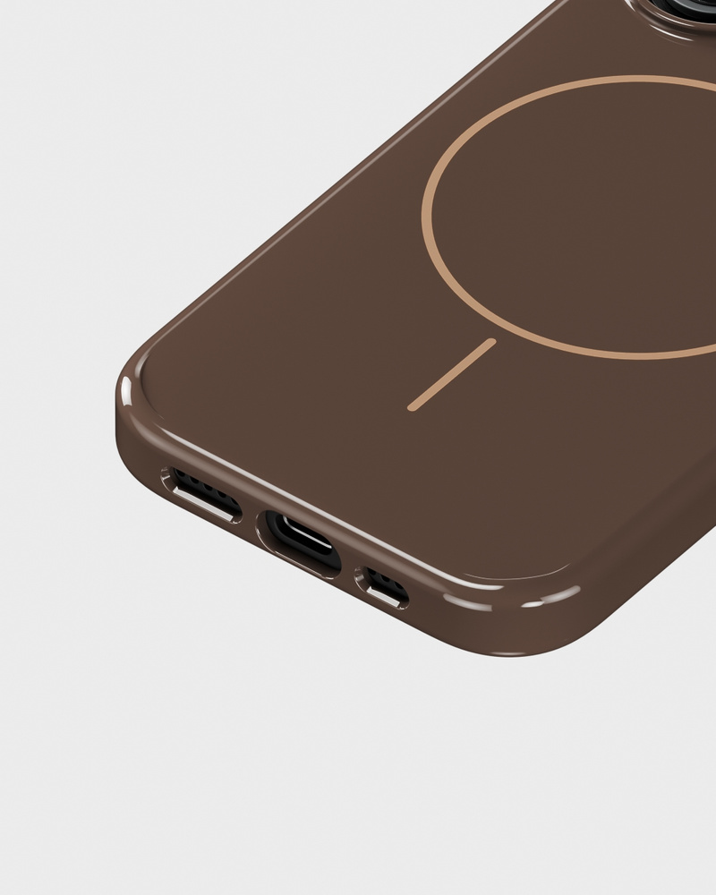 Mono Case Deep Chocolate/Beige iPhone 16