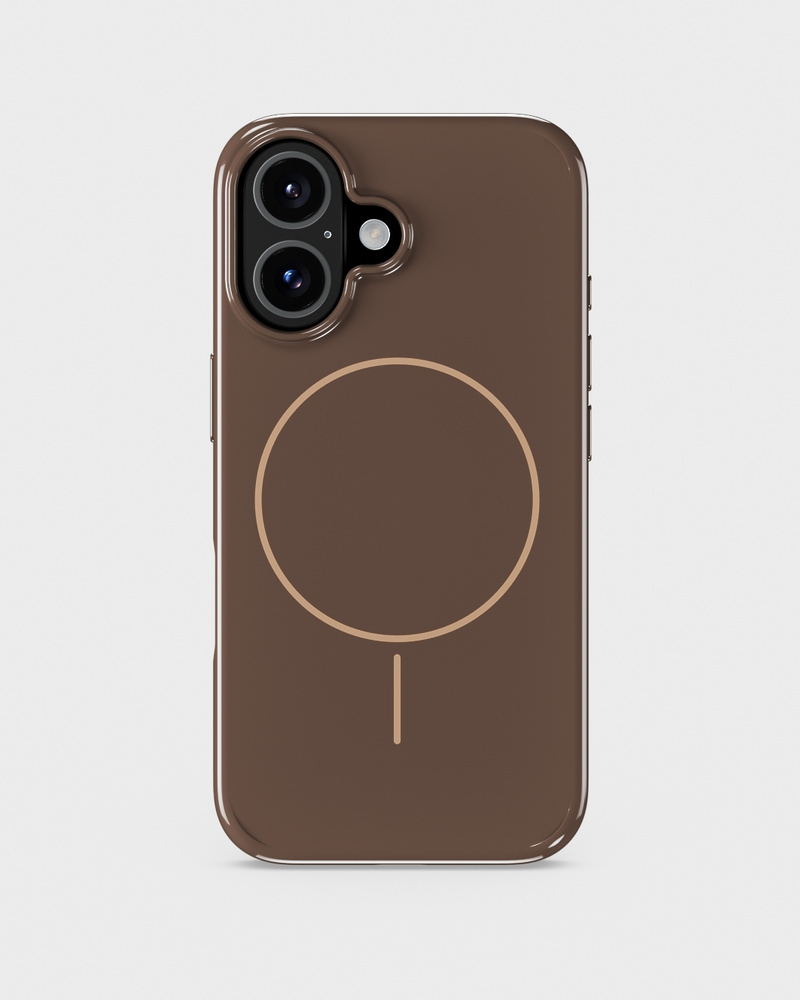 Mono Case Deep Chocolate/Beige iPhone 16