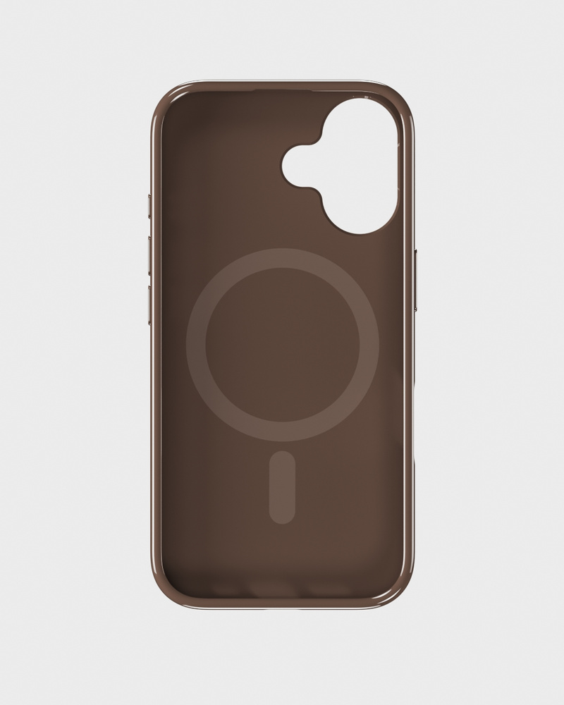 Mono Case Deep Chocolate/Beige iPhone 16