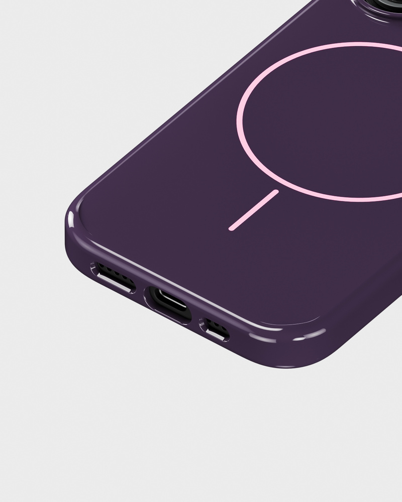 Mono Case Deep Plum/Pink iPhone 16