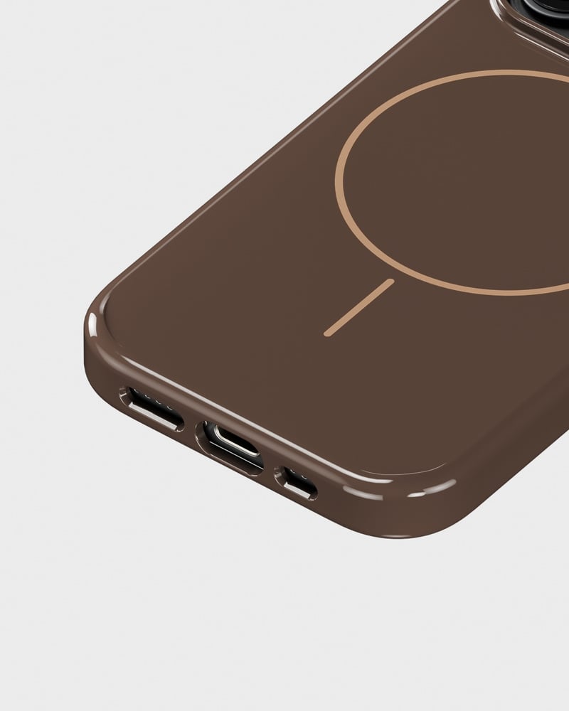 Mono Case Deep Chocolate/Beige iPhone 16 Pro