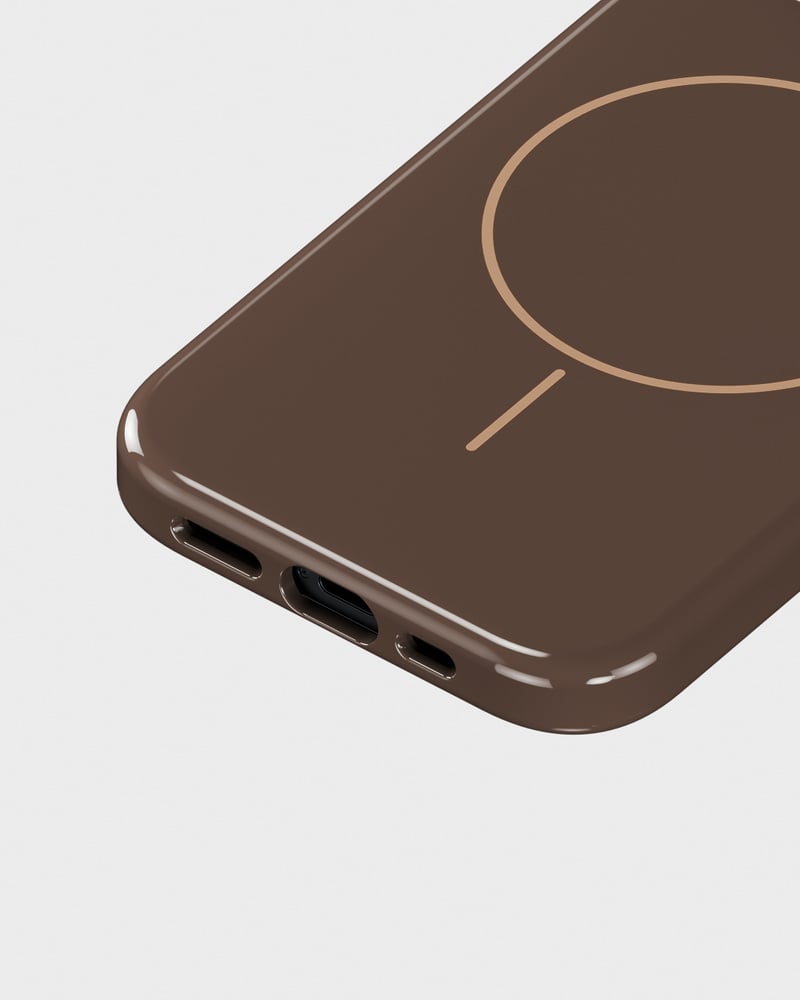 Mono Case Deep Chocolate/Beige iPhone 14