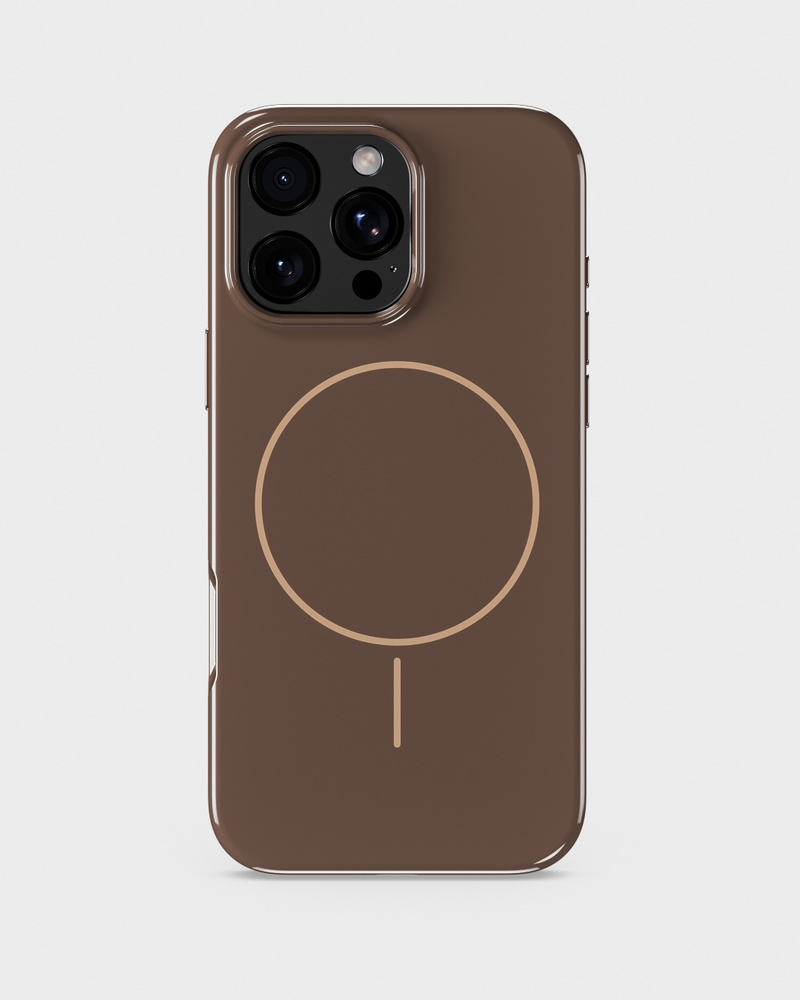 Mono Case Deep Chocolate/Beige iPhone 16 Pro Max