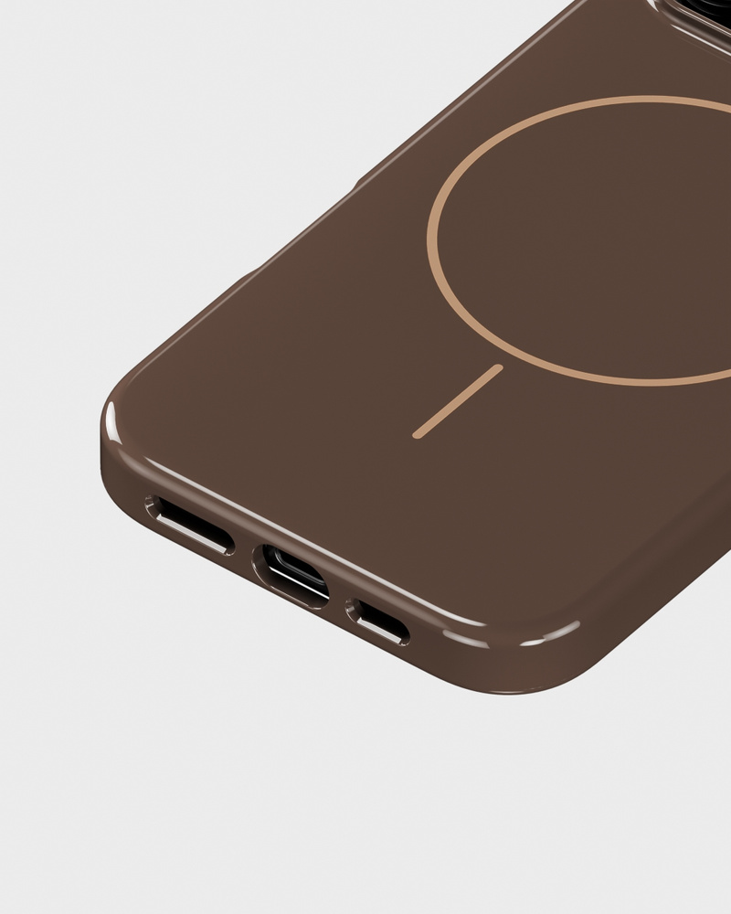 Mono Case Deep Chocolate/Beige iPhone 16 Pro Max