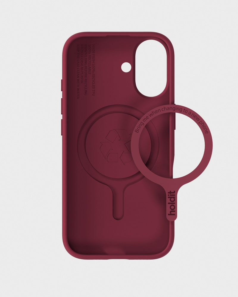 Phone Case Soft Magsafe Compatible Red Velvet iPhone 17