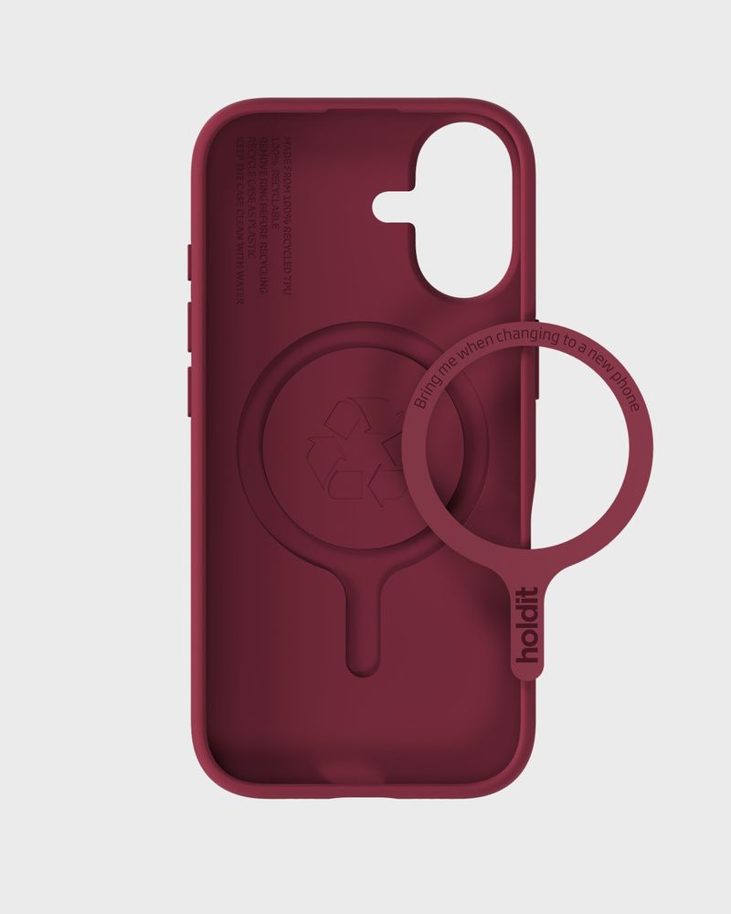 Phone Case Soft Magsafe Compatible Red Velvet iPhone 17