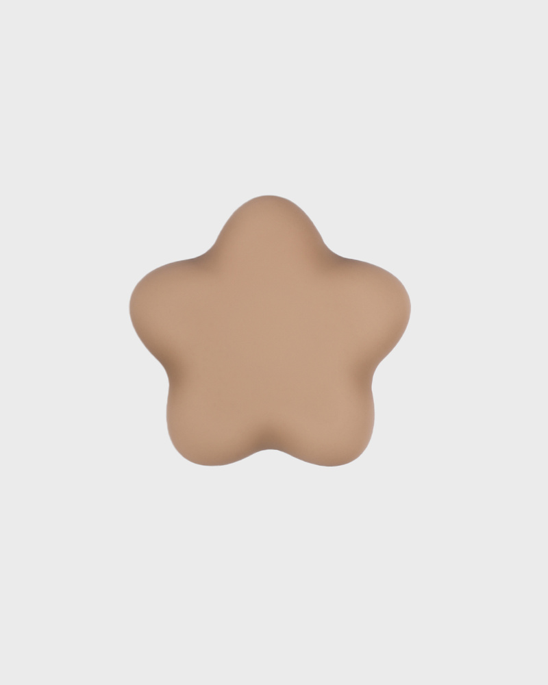 Beige Star Silicone Sticker