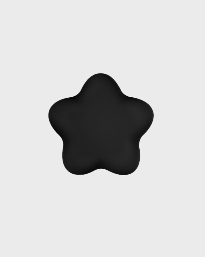 Black Star Silicone Sticker