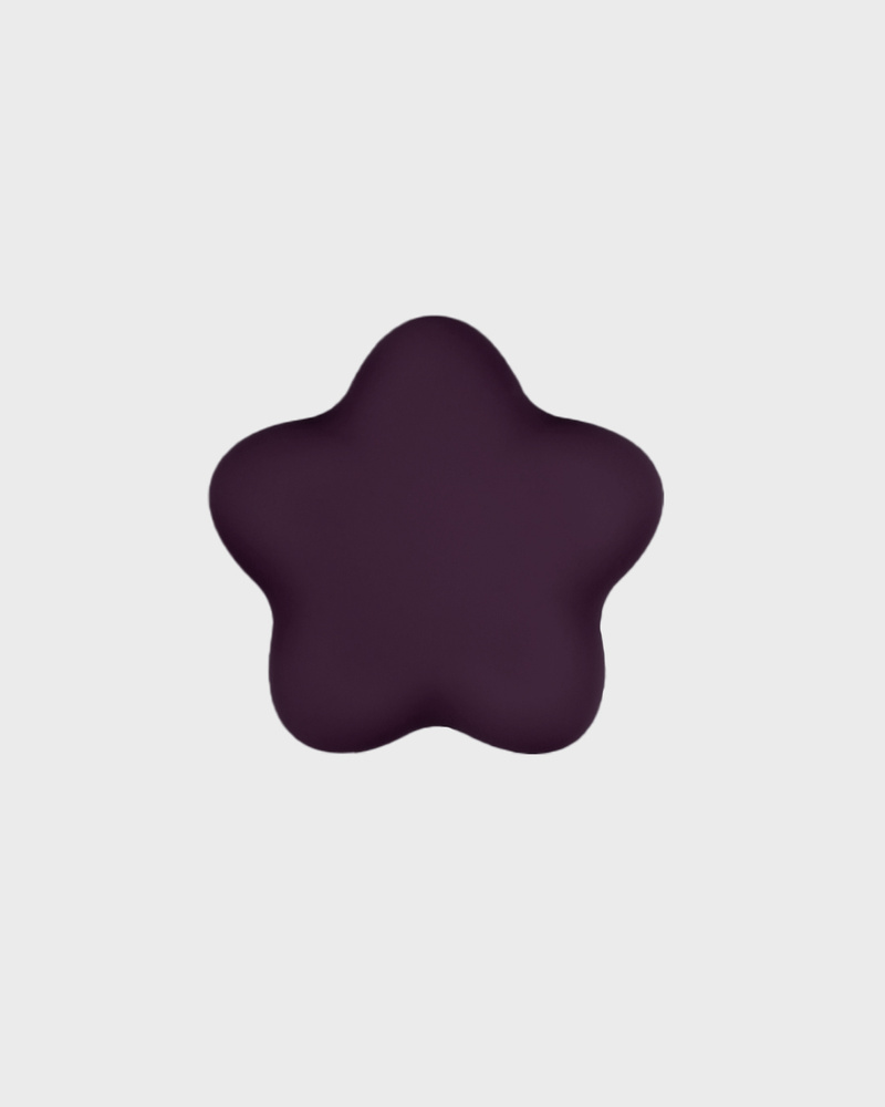Deep Plum Star Silicone Sticker
