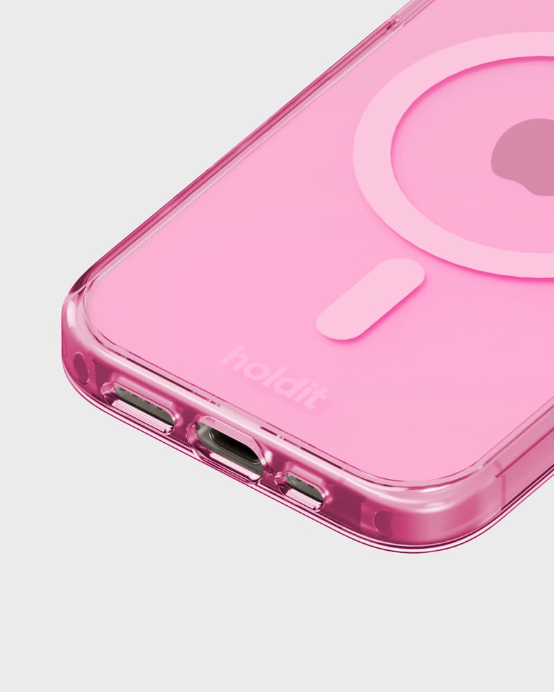 Phone Case Transparent Magsafe Compatible Pink iPhone 15 Pro