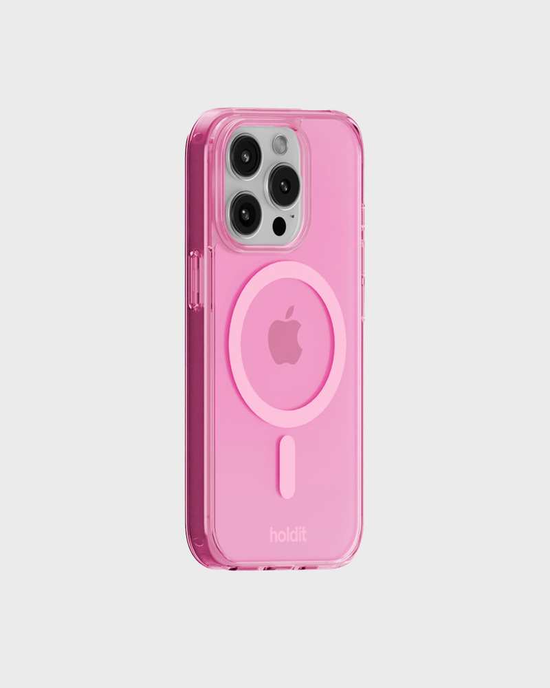 Phone Case Transparent Magsafe Compatible Pink iPhone 15 Pro