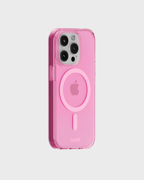 Phone Case Transparent Magsafe Compatible Pink iPhone 15 Pro