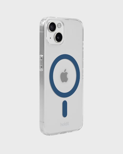 Phone Case Transparent Magsafe Compatible Denim Blue / Transparent iPhone 13