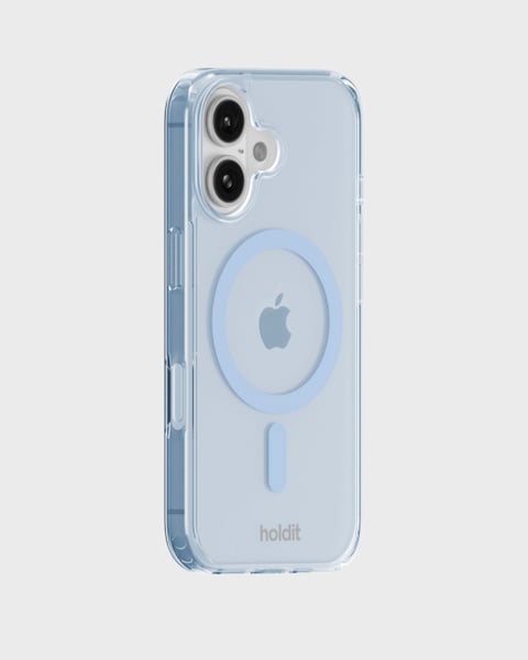 Phone Case Transparent Magsafe Compatible Mineral Blue iPhone 16