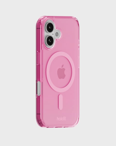 Phone Case Transparent Magsafe Compatible Pink iPhone 16