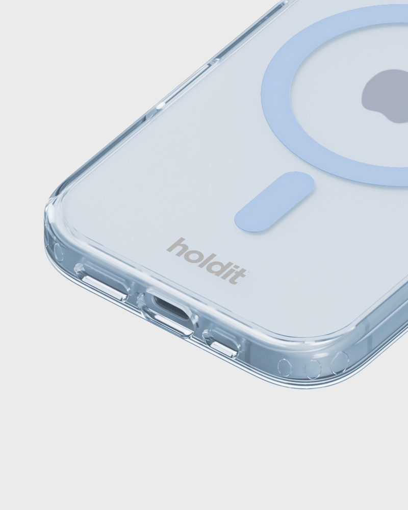 Phone Case Transparent Magsafe Compatible Mineral Blue iPhone 16