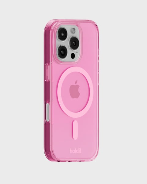 Phone Case Transparent Magsafe Compatible Pink iPhone 16 Pro