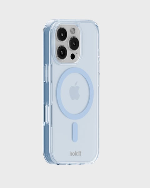 Phone Case Transparent Magsafe Compatible Mineral Blue iPhone 16 Pro