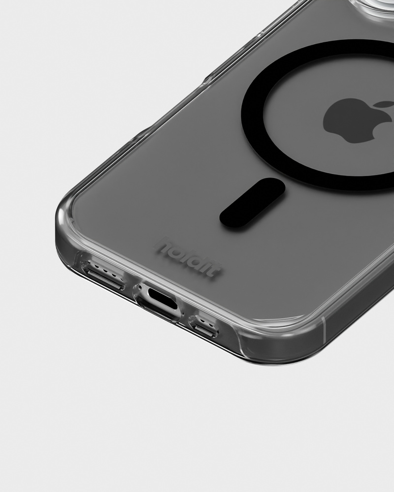 Phone Case Transparent Magsafe Compatible Black iPhone 17