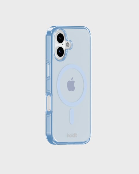 Phone Case Transparent Magsafe Compatible Mineral Blue iPhone 17