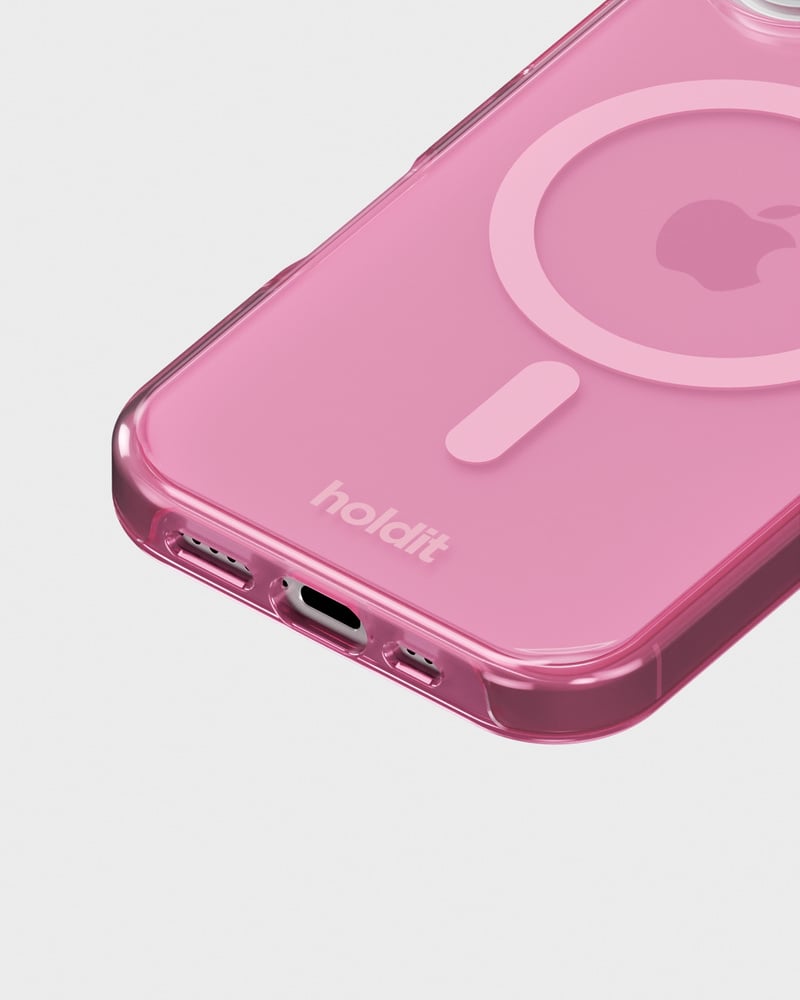 Phone Case Transparent Magsafe Compatible Pink iPhone 17