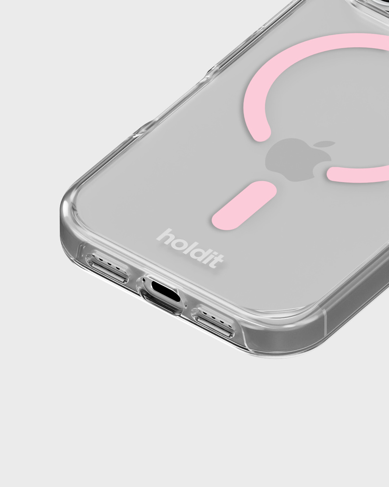 Phone Case Transparent Magsafe Compatible Pink/Transparent iPhone 17 Pro