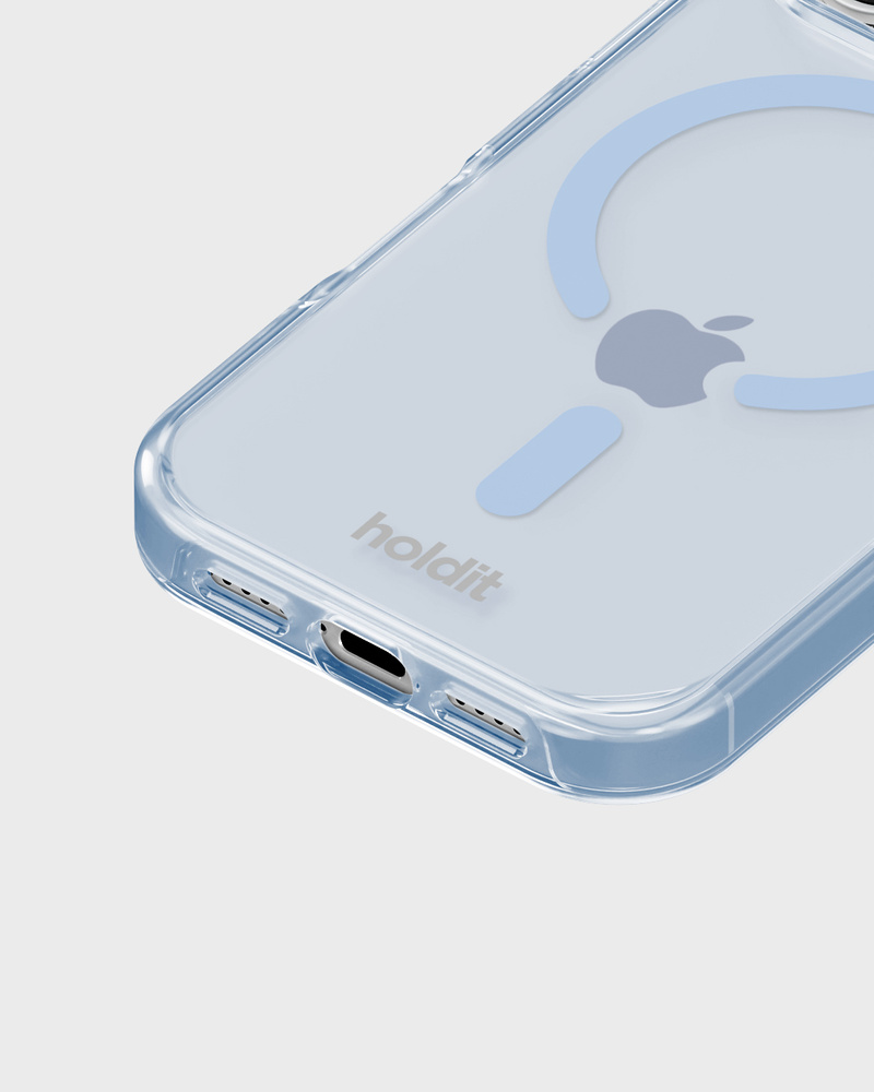 Phone Case Transparent Magsafe Compatible Mineral Blue iPhone 17 Pro Max