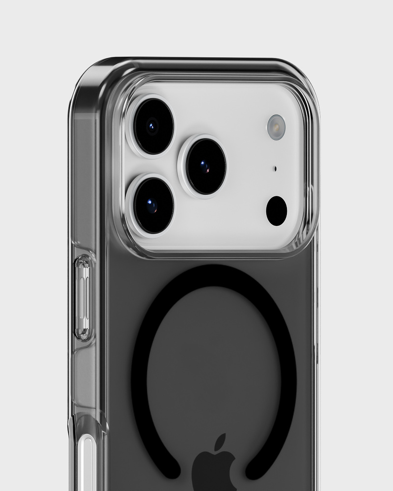 Phone Case Transparent Magsafe Compatible Black iPhone 17 Pro Max