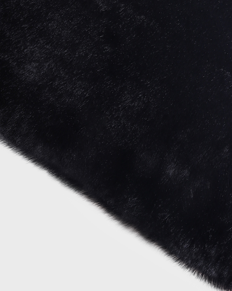 Faux Fur Black Laptop Case 14"