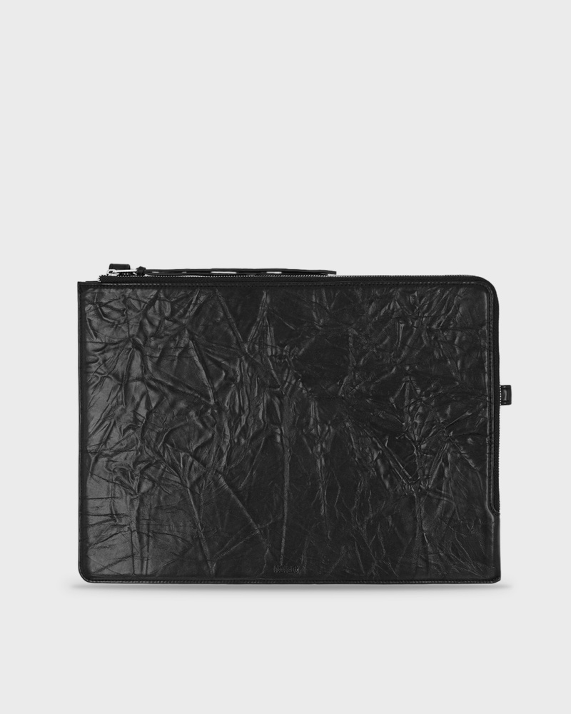 Black Crinkle Laptop Case 14"