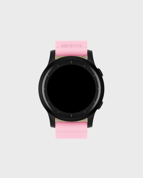 Watch Band Silicone Magnet Pink/Beige 20mm