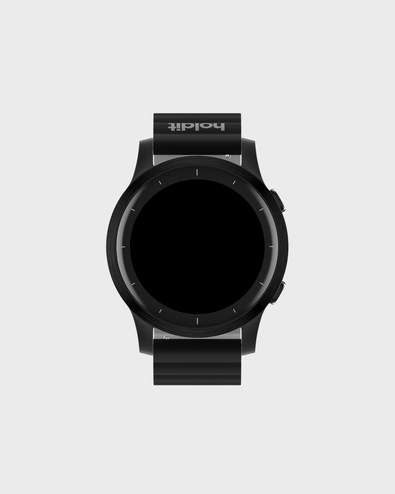 Watch Band Silicone Magnet Black/Gray 20mm