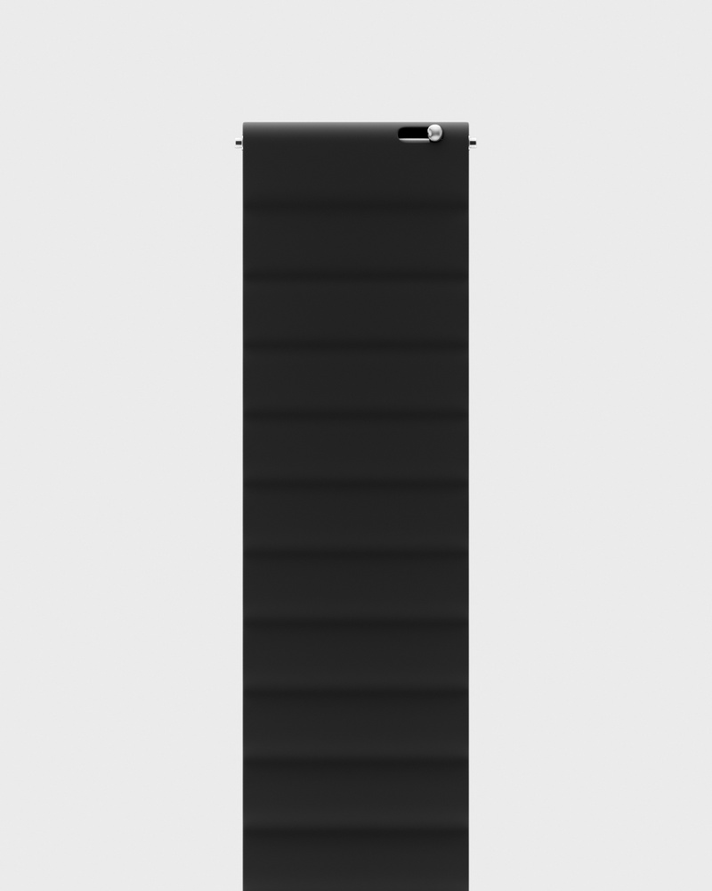 Watch Band Silicone Magnet Black/Gray 22mm