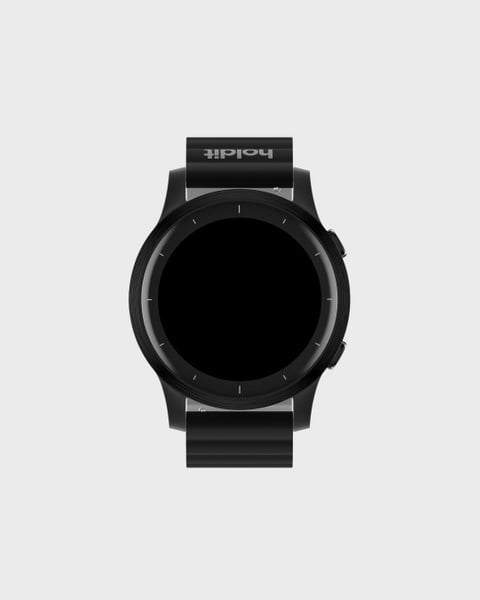 Watch Band Silicone Magnet Black/Gray 22mm