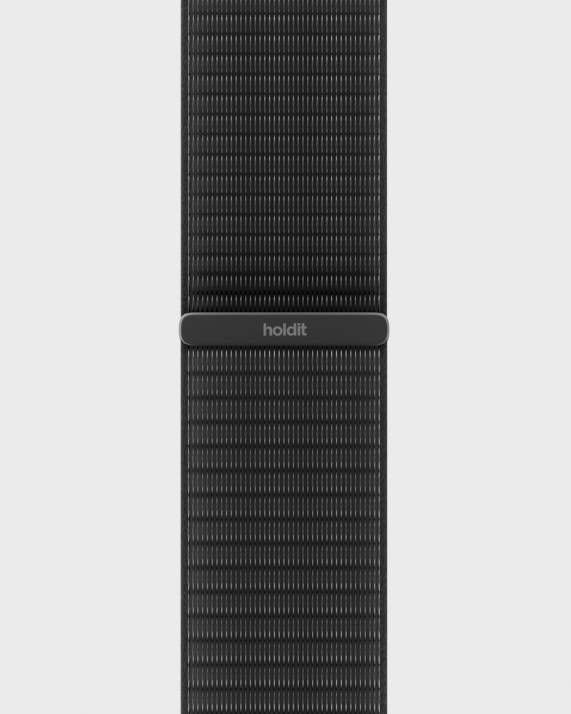 Watch Band Nylon Black 20mm