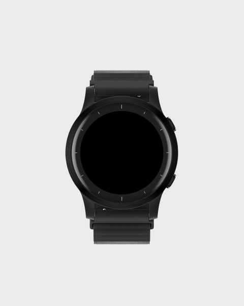 Watch Band Nylon Black 22mm