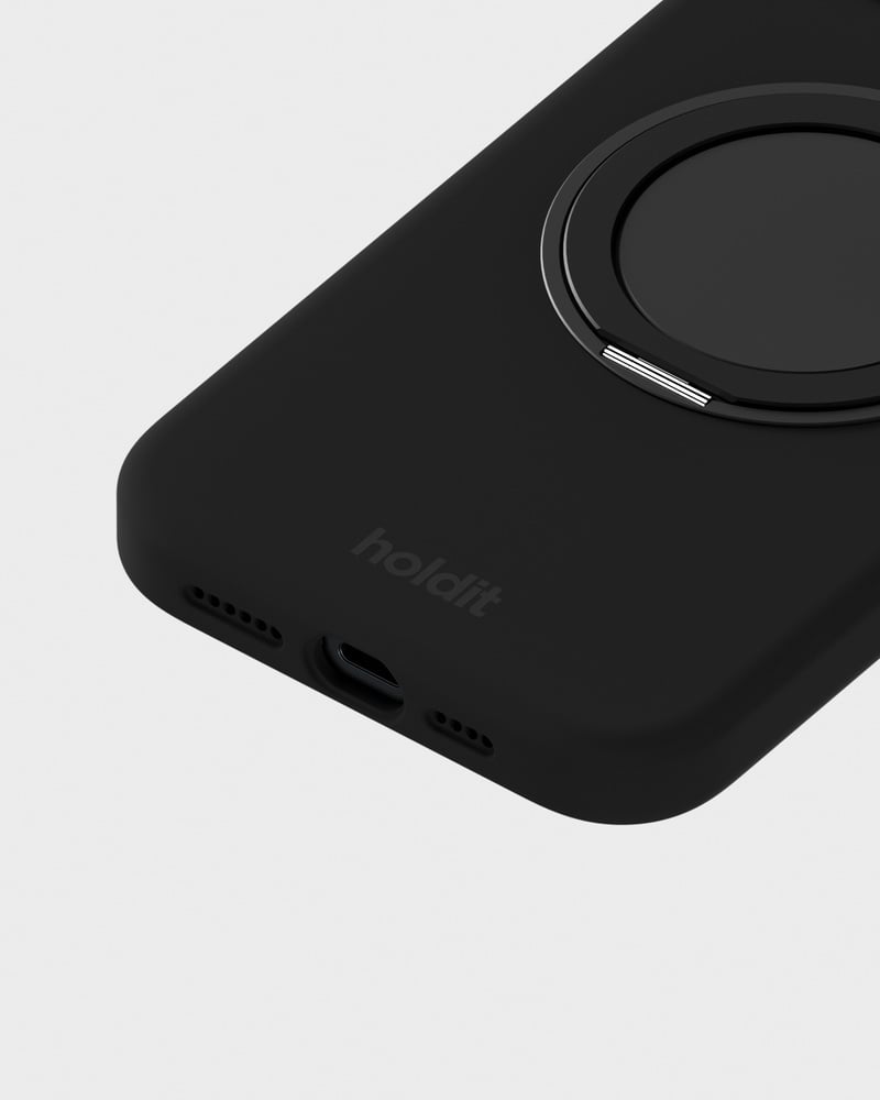 Silicone Stand Case Black iPhone 16e