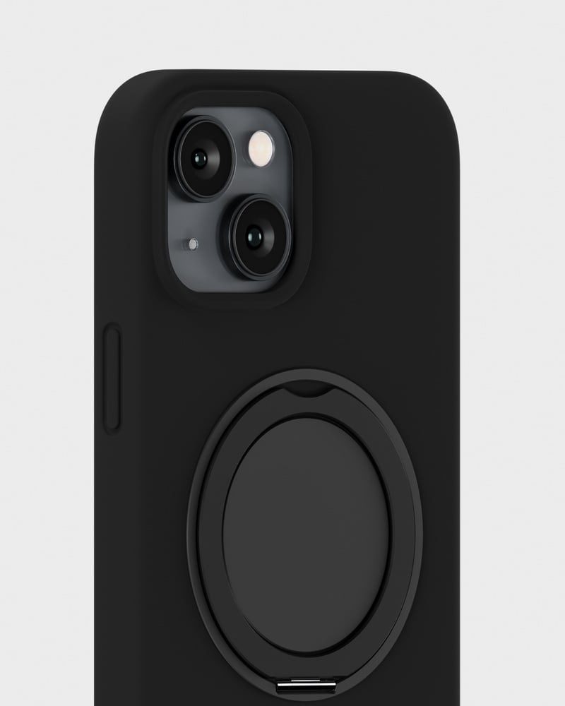 Silicone Stand Case Black iPhone 16e