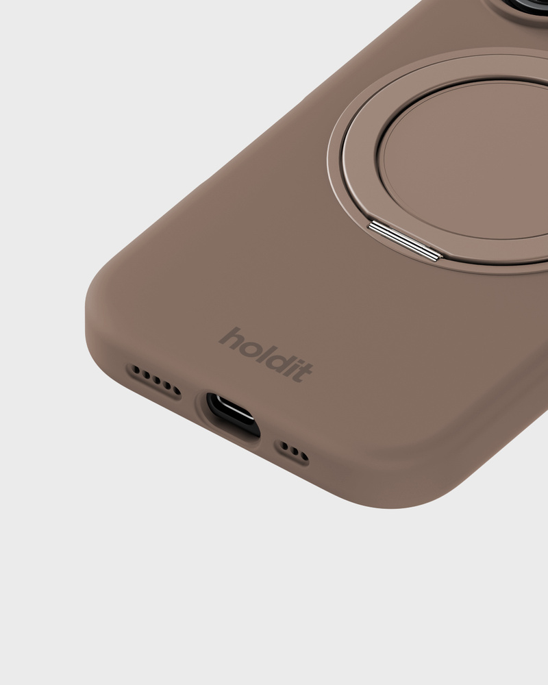 Silicone Stand Case Mocha Brown iPhone 16