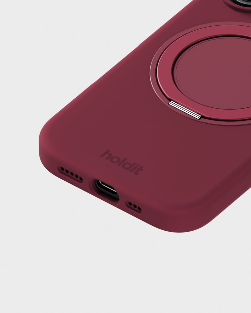 Silicone Stand Case Red Velvet iPhone 16