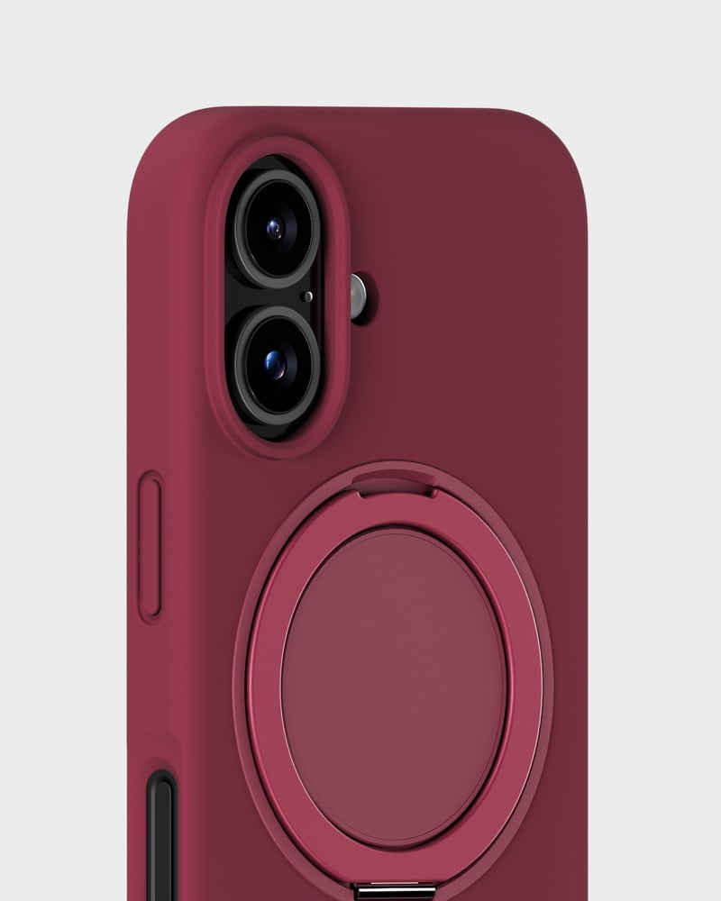 Silicone Stand Case Red Velvet iPhone 16