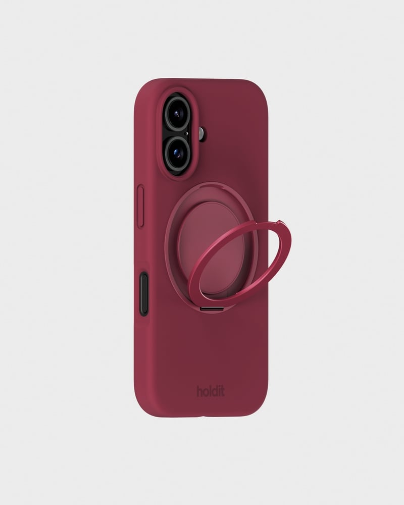 Silicone Stand Case Red Velvet iPhone 16