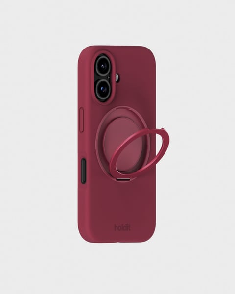Silicone Stand Case Red Velvet iPhone 16