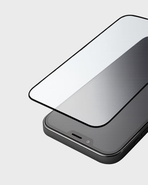 Screen Protector Full Cover w. Black Frame iPhone 16 Plus