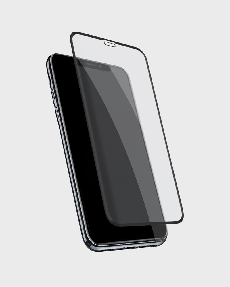 Screen Protector Full Cover w. Black Frame iPhone XR