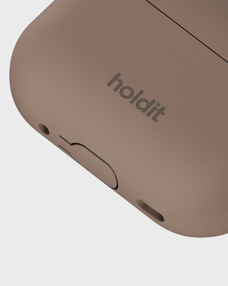 Silicone Case Solid Mocha Brown AirPods Pro 1&2